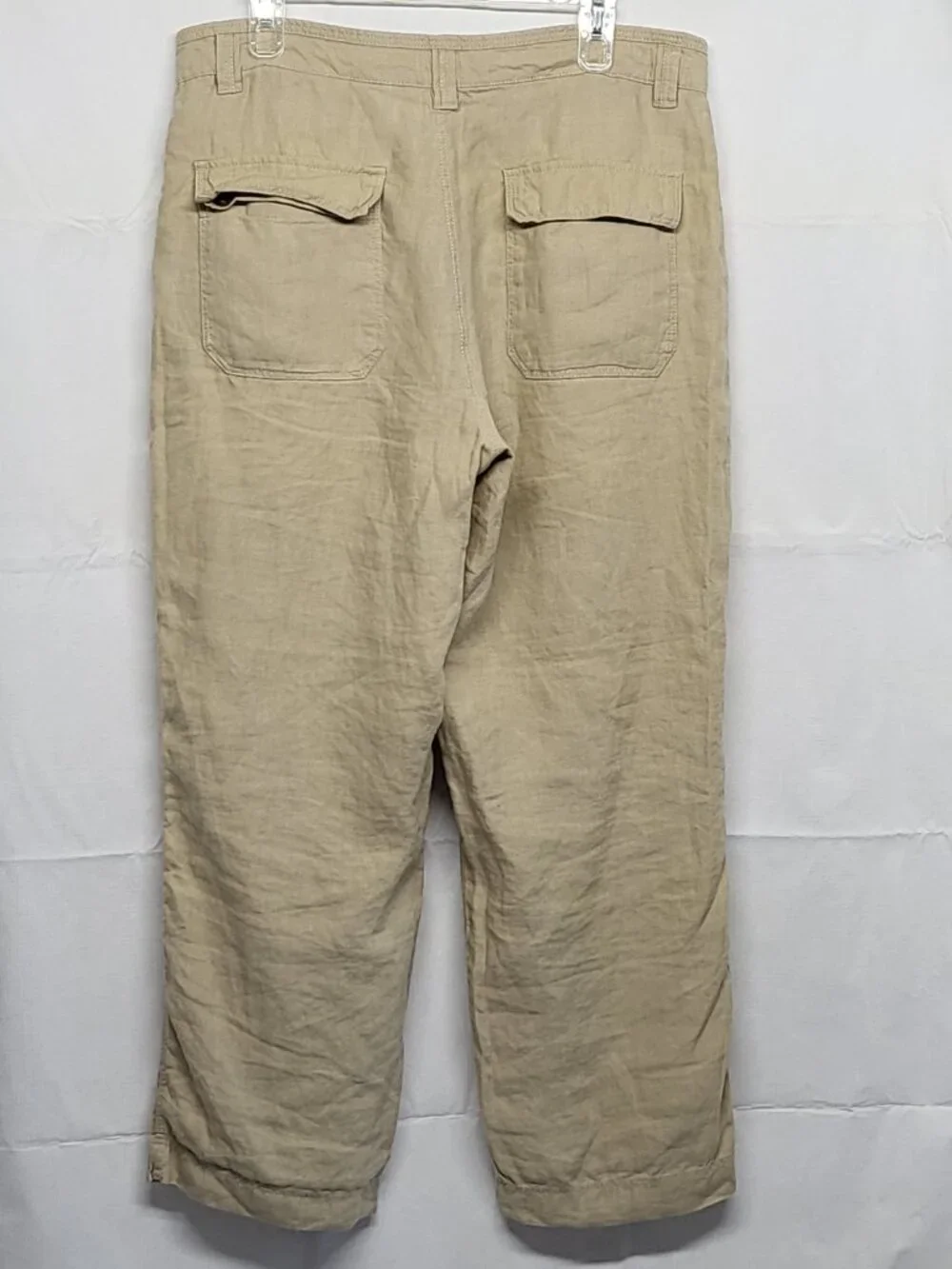 Murano Baird McNutt Linen Pants Mens 34 X 30 Buttonf Fly Drawstrings 100% Linen